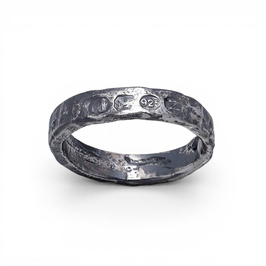 5mm Hallmarks Ring - Black