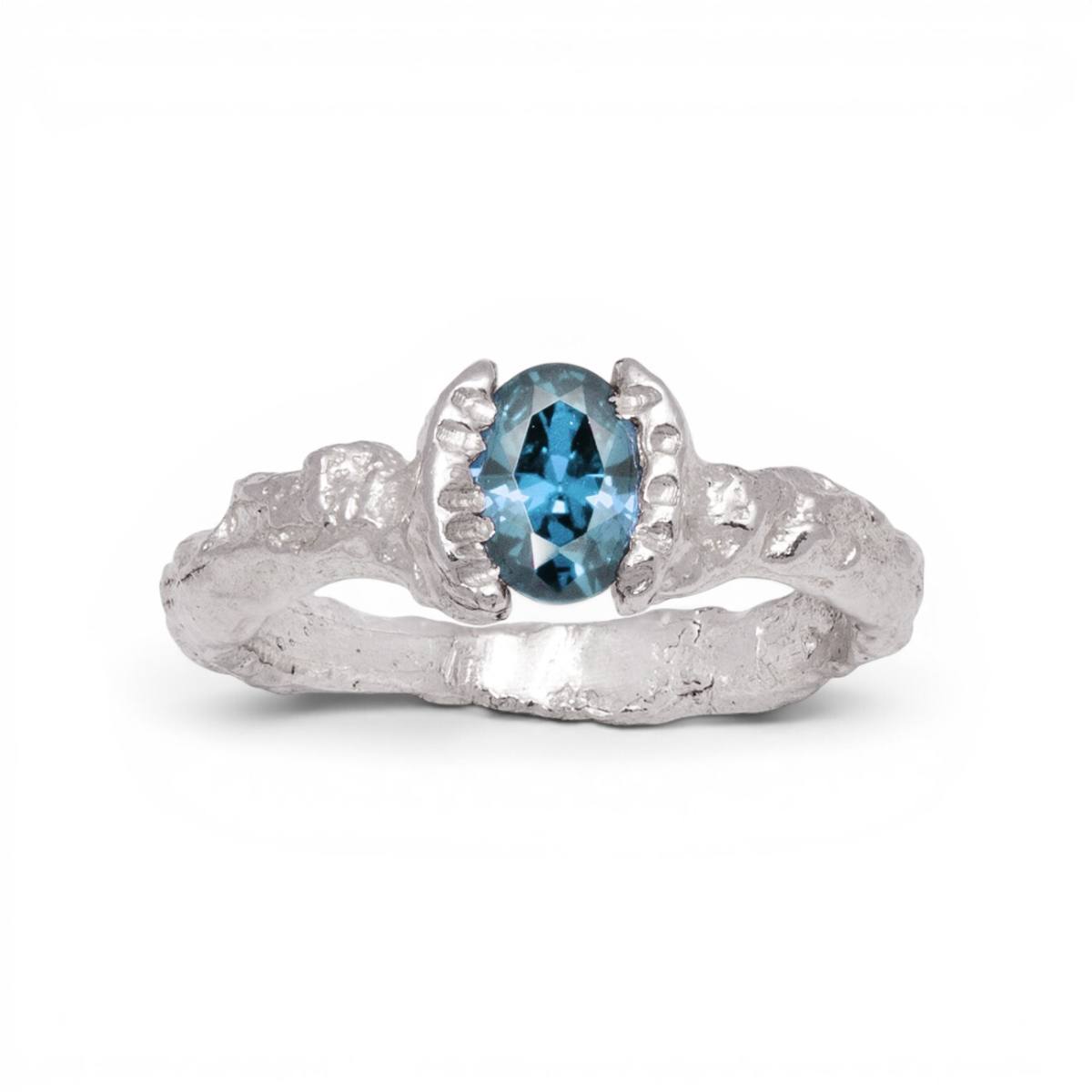 Oval Twist Ring - Blue