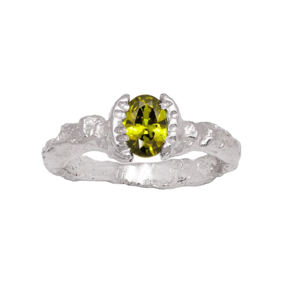 Oval Twist Ring ( Green )