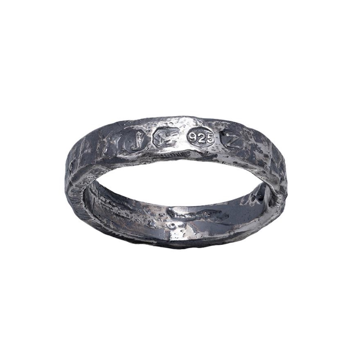 5mm Hallmarks Ring ( Black )